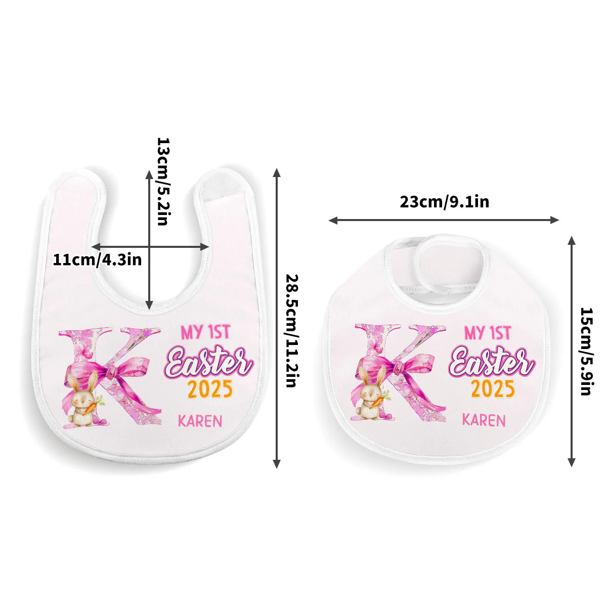 My 1st Easter - Personalized Baby Bib - Image 4