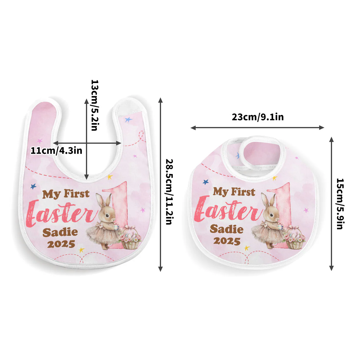 My 1st Easter - Personalized Baby Bib - Image 4