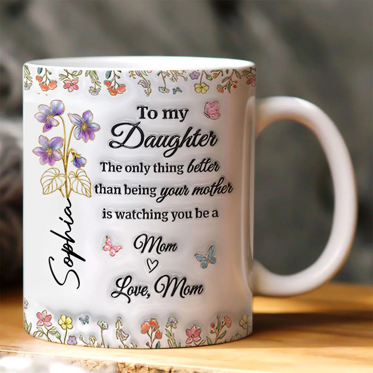 My Amazing Daughter - Personalized Ceramic Coffee Mug