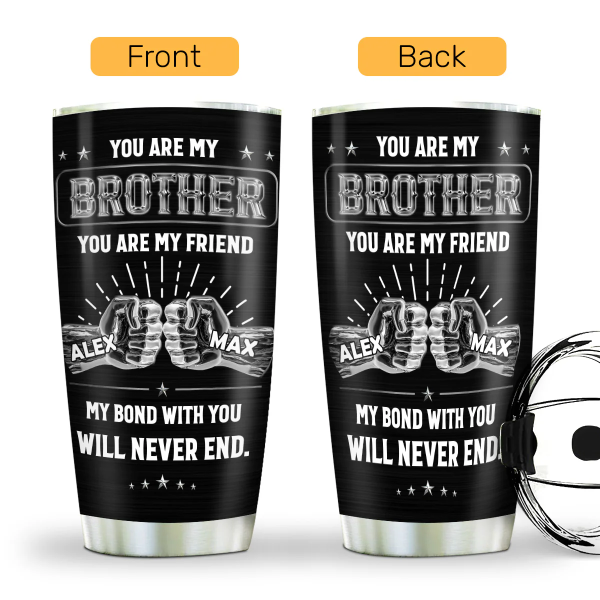My Bond With You - Personalized Stainless Steel Tumbler - Image 2