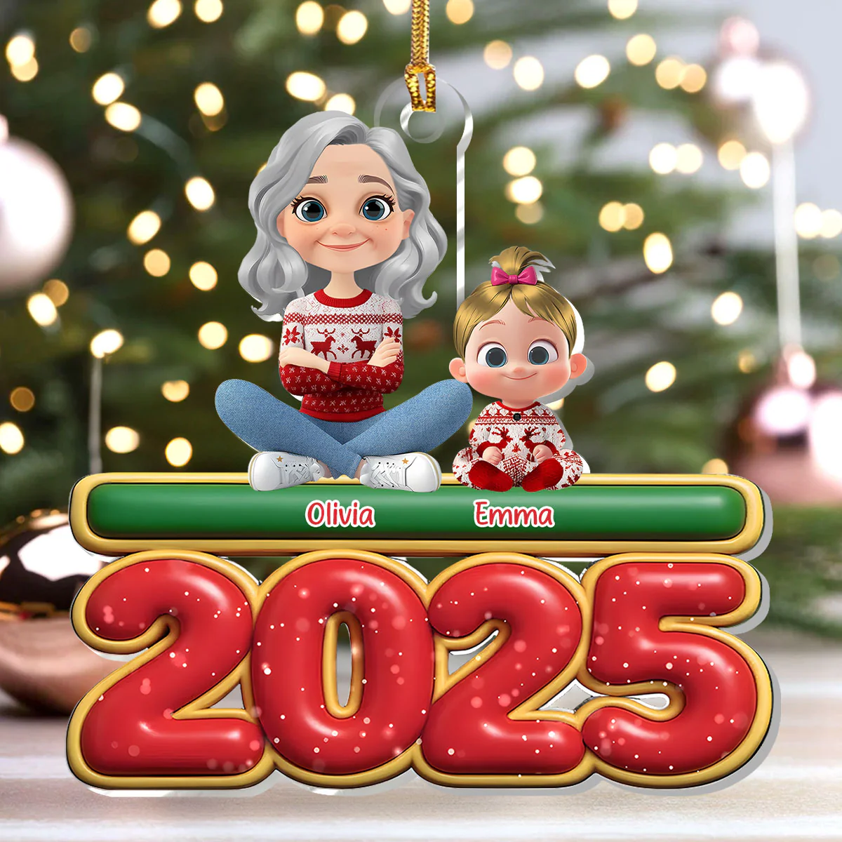 My Christmas Blessing - Personalized 1-Layer Acrylic Ornament - Image 4