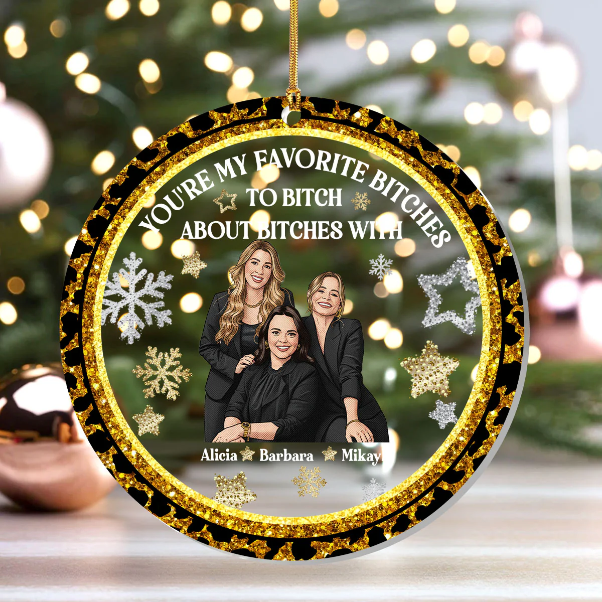 My Favorite Coworker - Personalized 1-Layer Acrylic Ornament - Image 4
