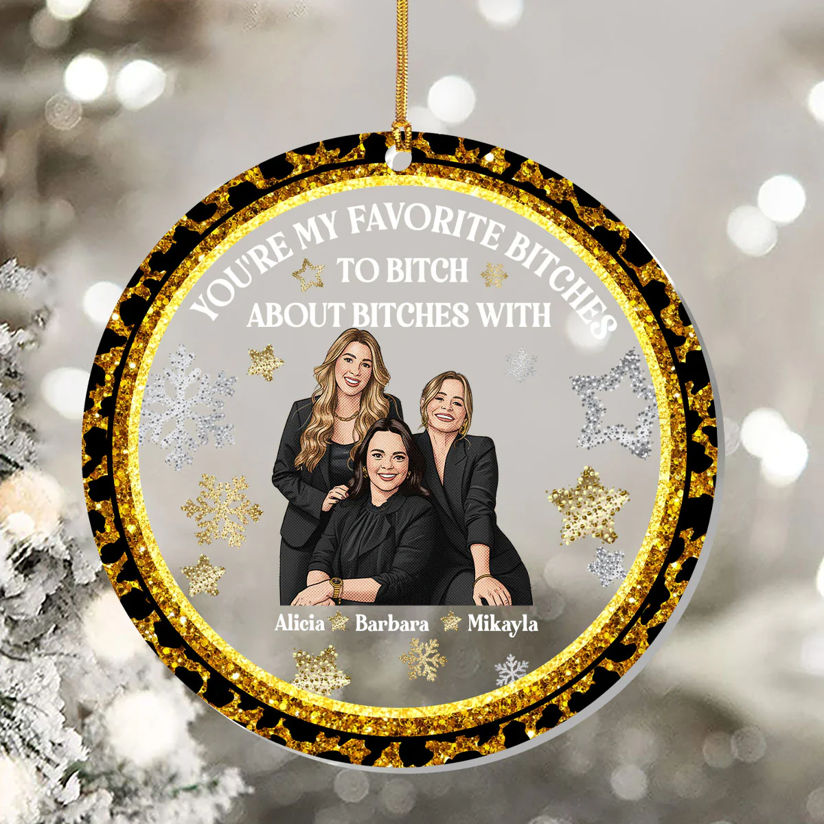 My Favorite Coworker - Personalized 1-Layer Acrylic Ornament - Image 5