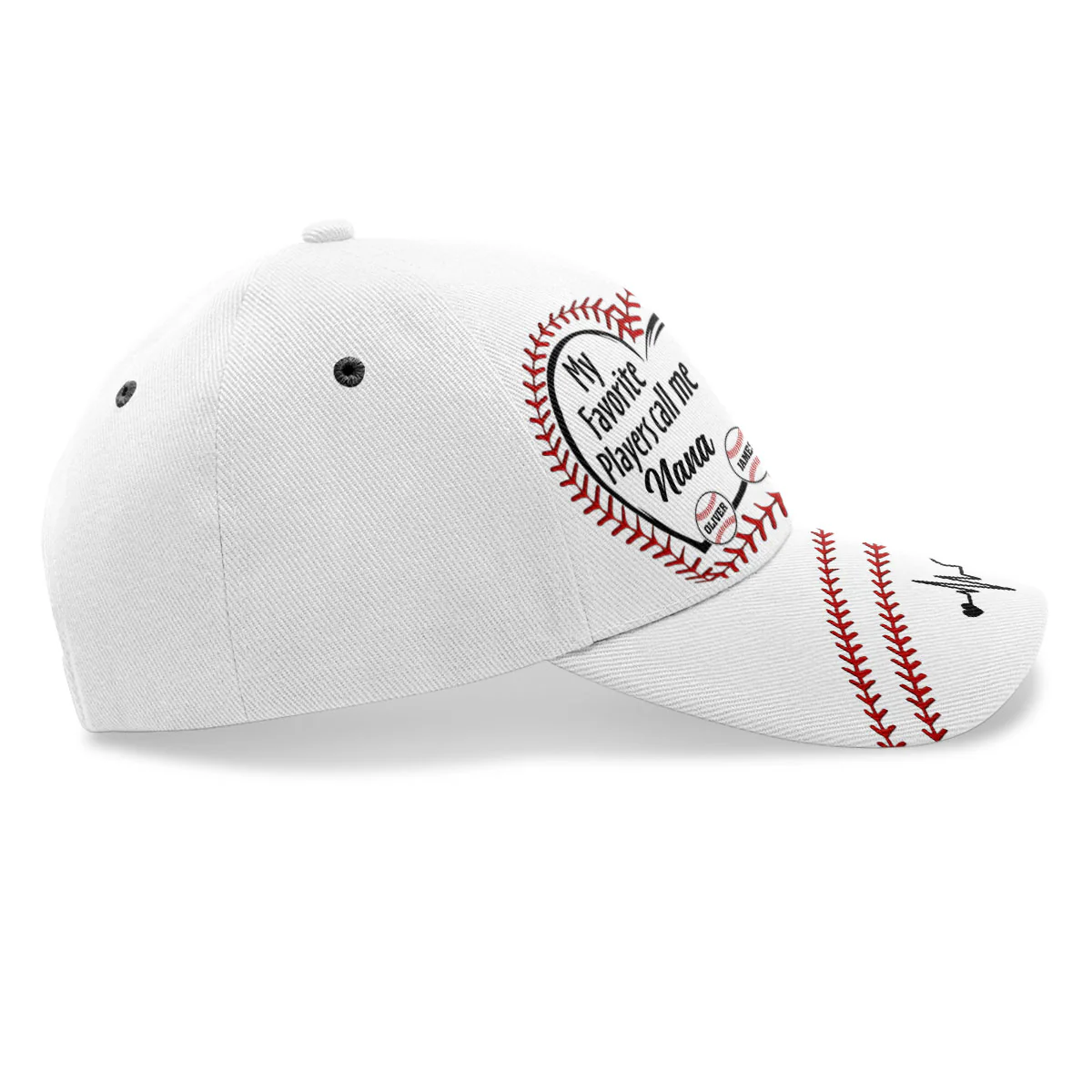 My Favorite Players Call Me Nana - Personalized Classic Cap - Image 4