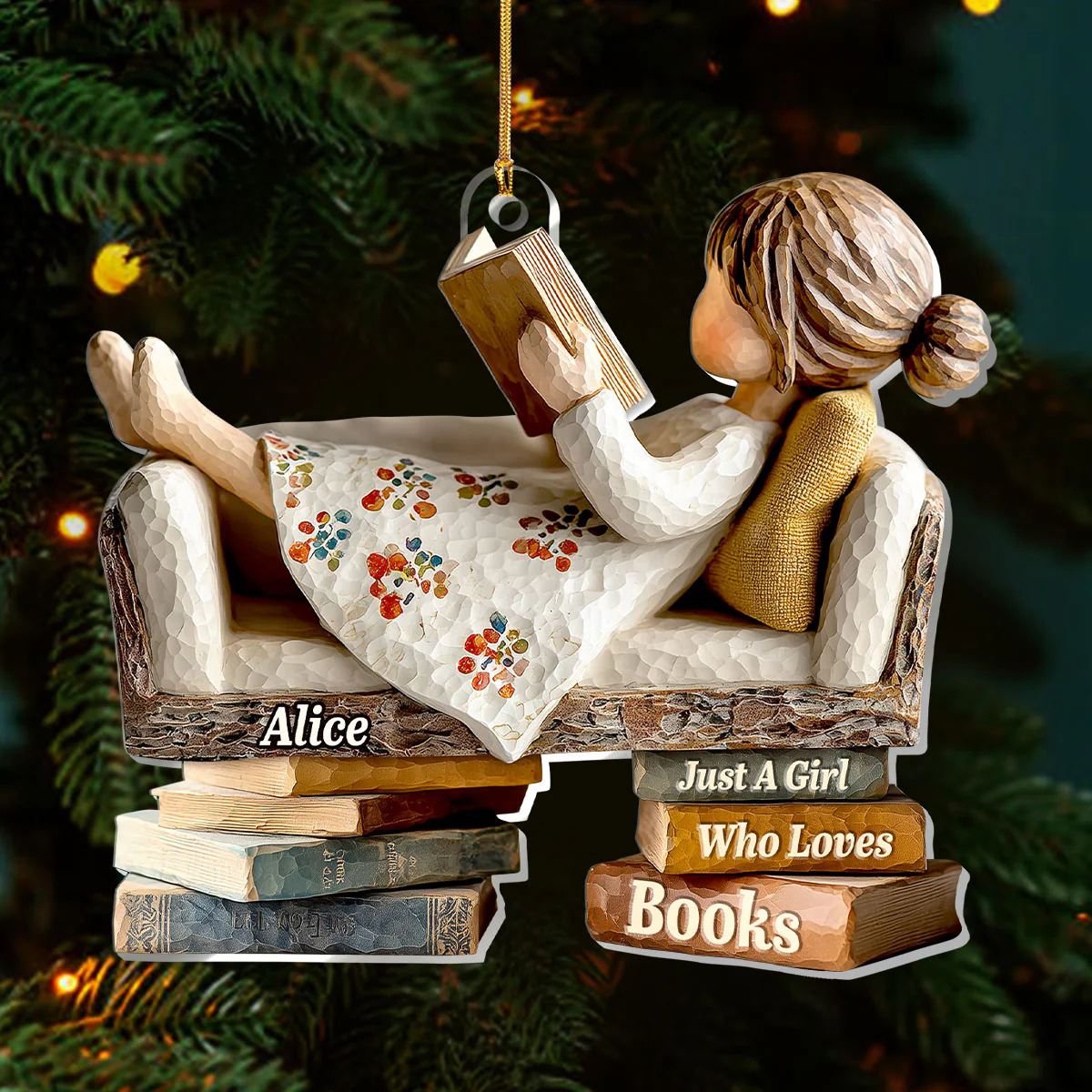 My Favorite Thing - Personalized 1-Layer Acrylic Ornament - Image 3