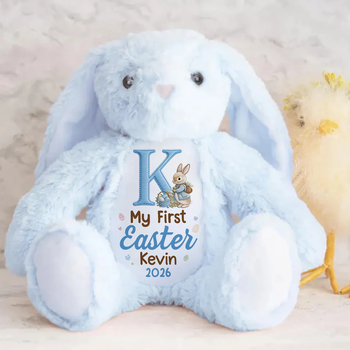 My First Easter 2026 - Personalized Stuffed Bunny - Image 7