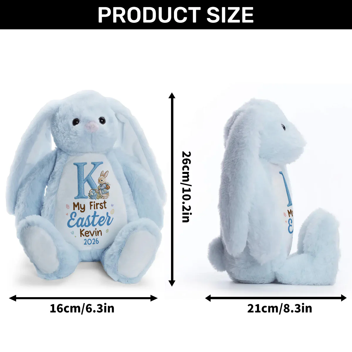 My First Easter 2026 - Personalized Stuffed Bunny - Image 8