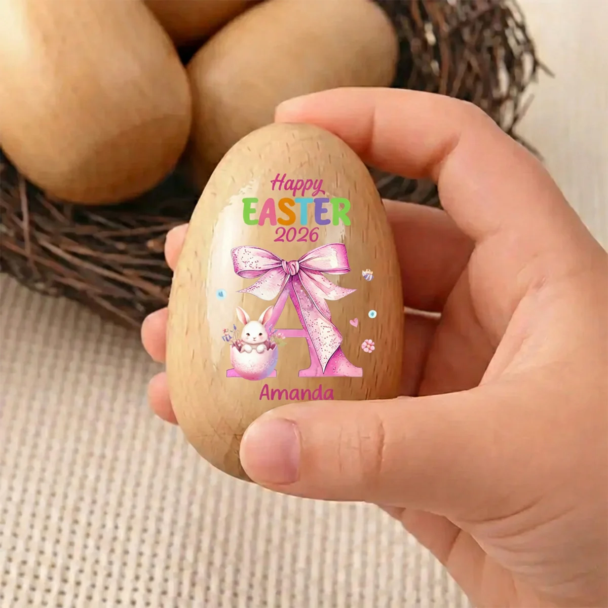 My First Easter - Personalized Musical Easter Egg Shaker - Image 3
