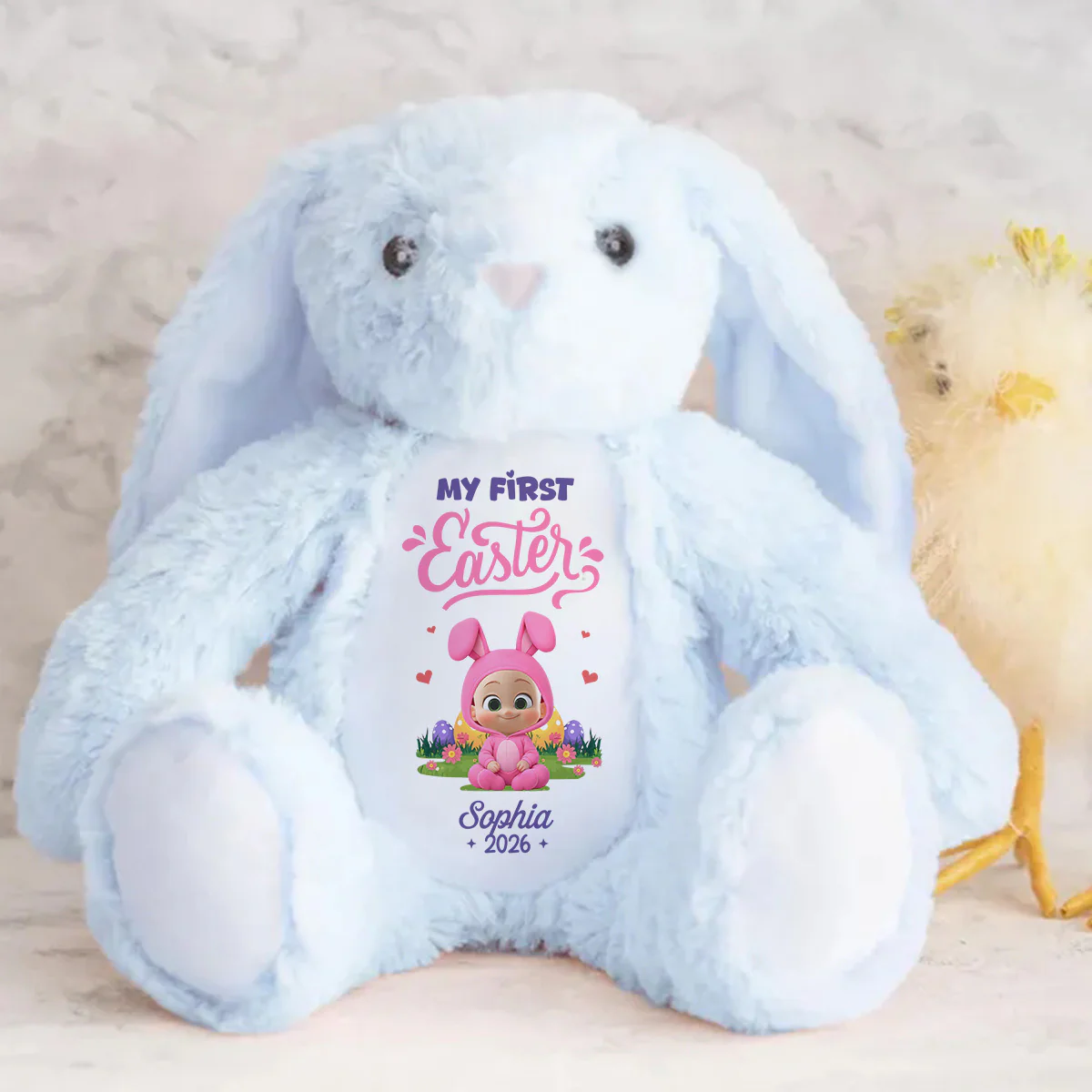 My First Easter - Personalized Stuffed Bunny - Image 4