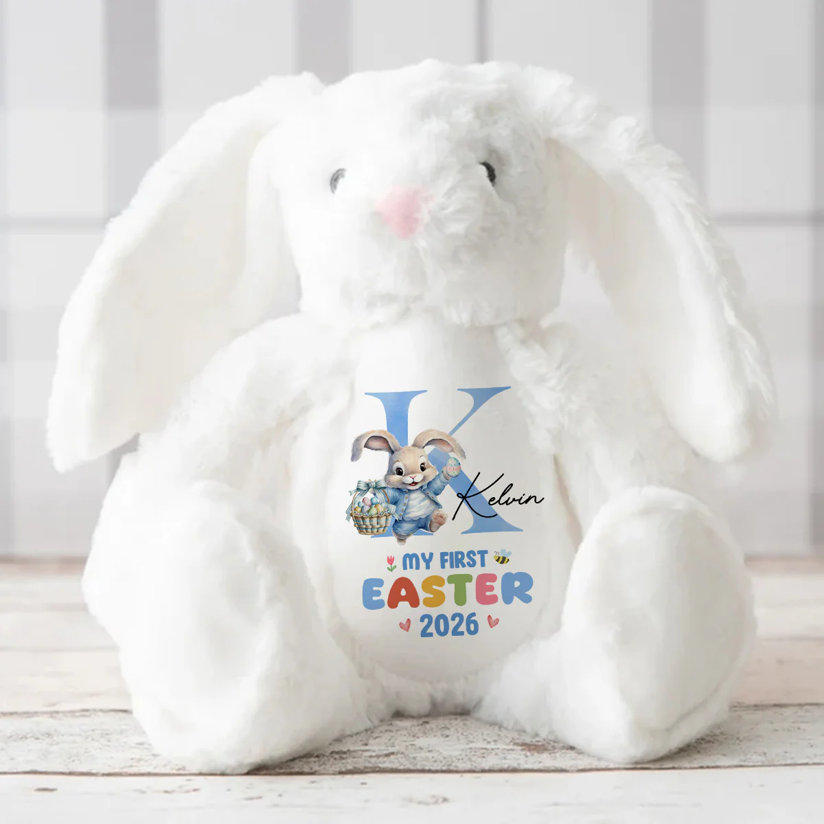 My First Easter - Personalized Stuffed Bunny - Image 3