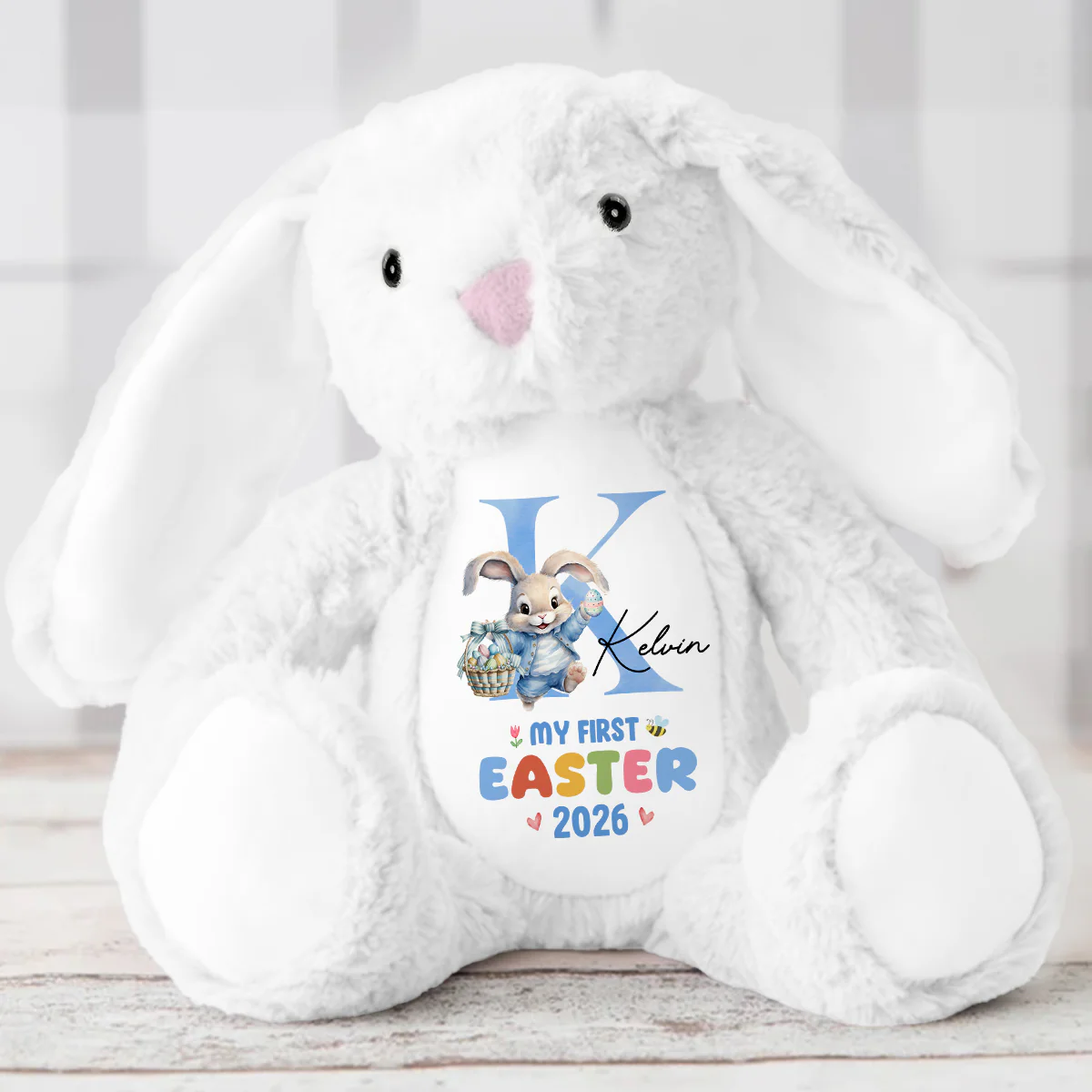 My First Easter - Personalized Stuffed Bunny - Image 5
