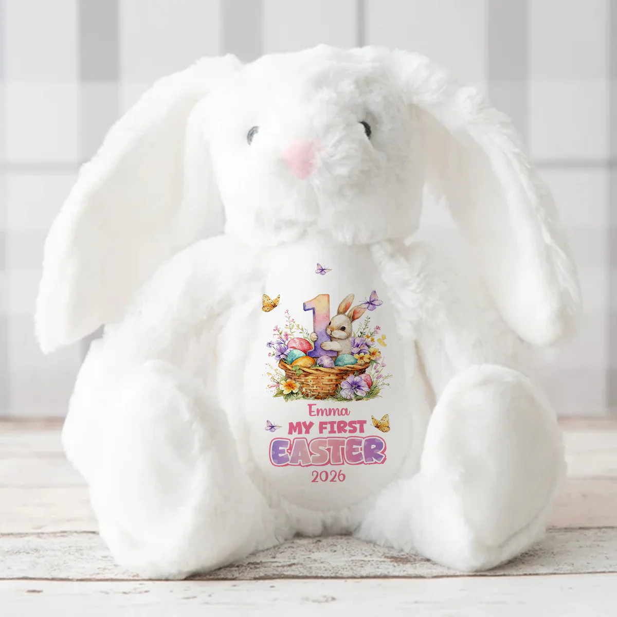 My First Easter - Personalized Stuffed Bunny - Image 3