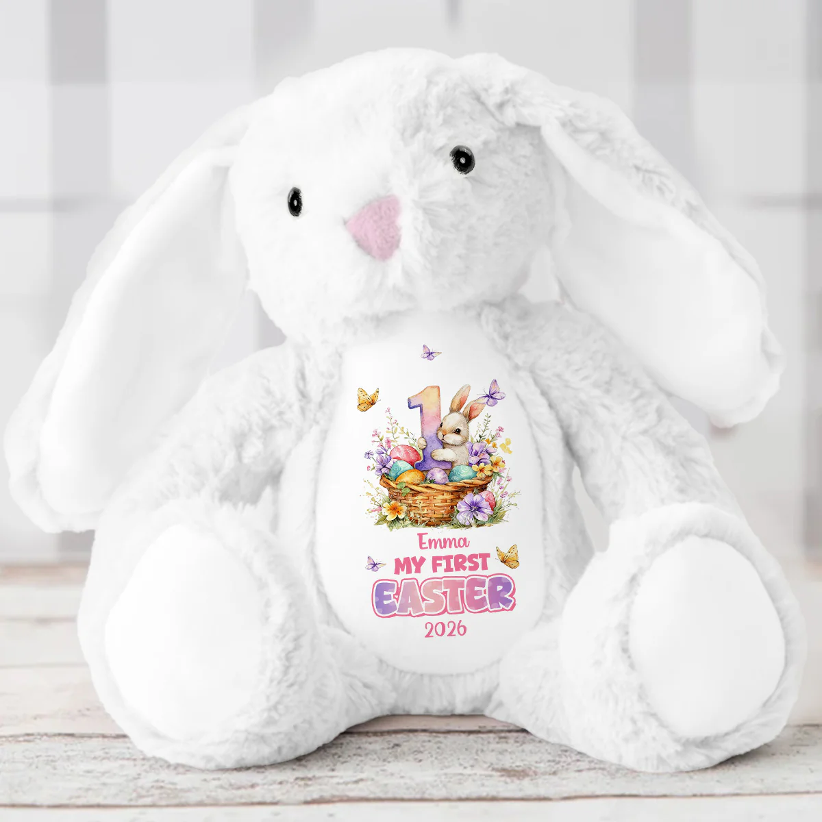My First Easter - Personalized Stuffed Bunny - Image 5