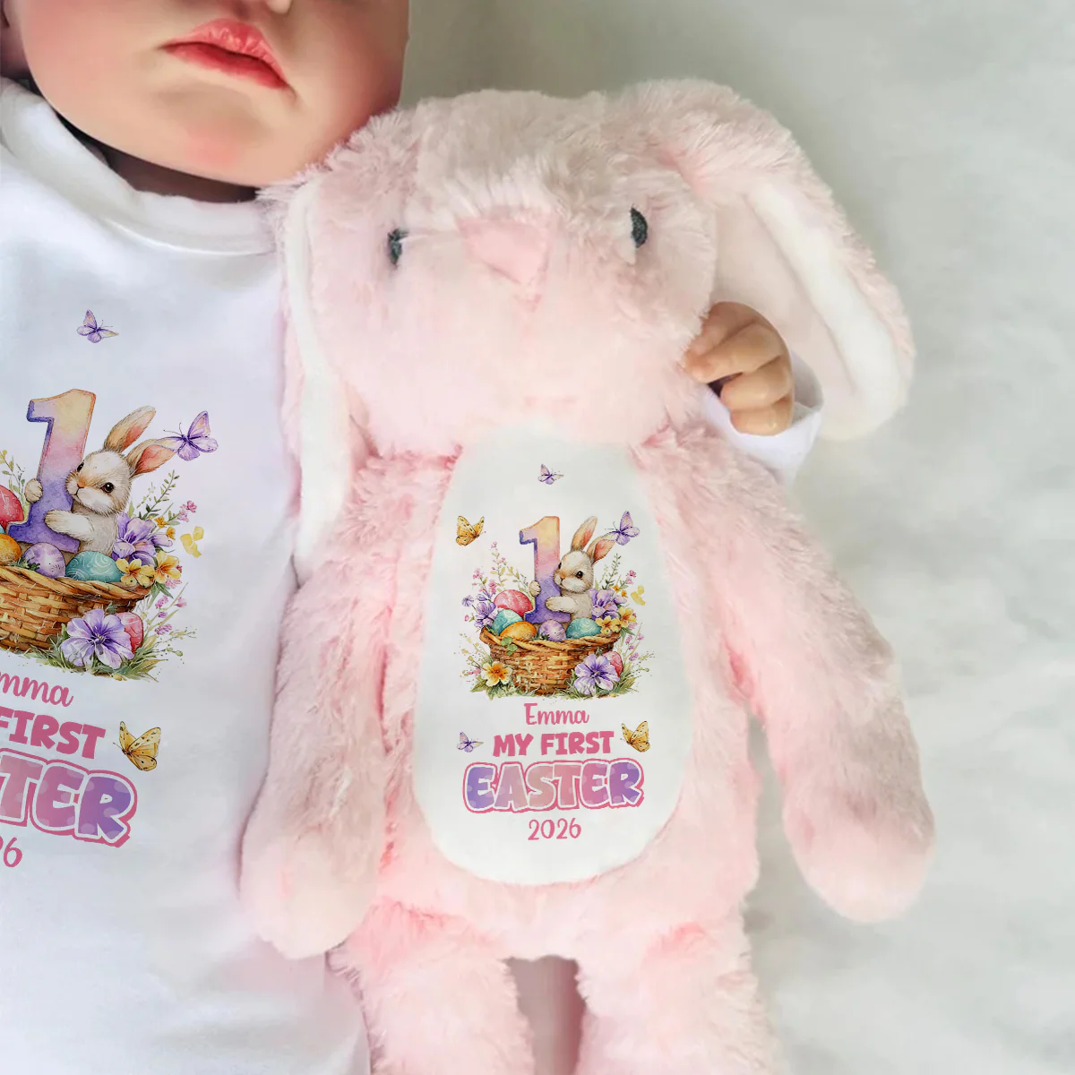 My First Easter - Personalized Stuffed Bunny - Image 6