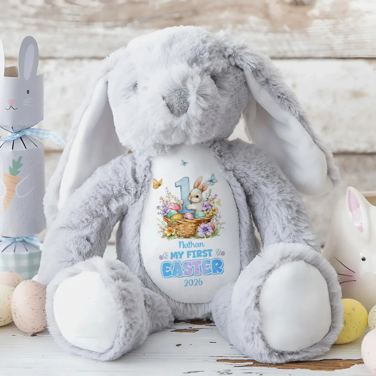 My First Easter - Personalized Stuffed Bunny - Image 8