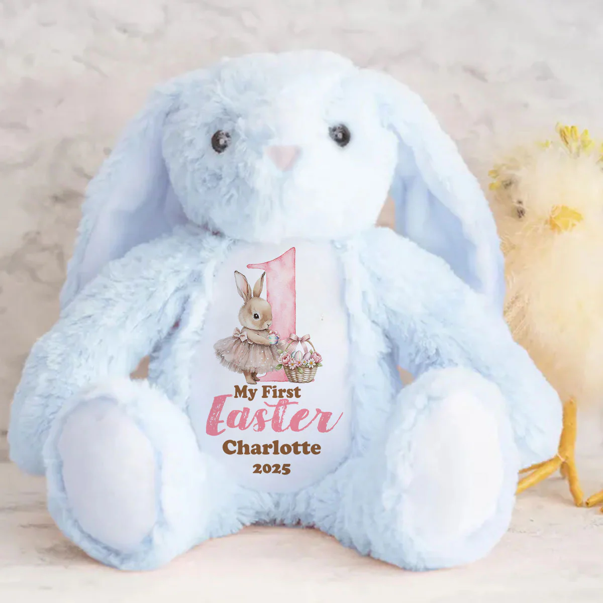 My First Easter - Personalized Stuffed Bunny - Image 4