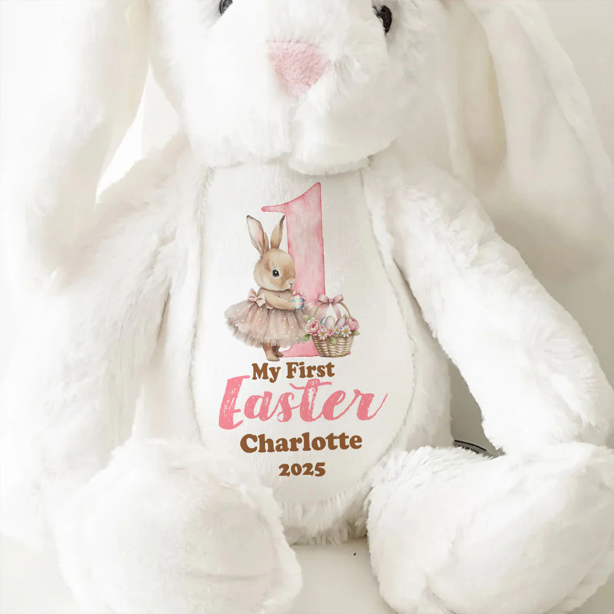 My First Easter - Personalized Stuffed Bunny - Image 9