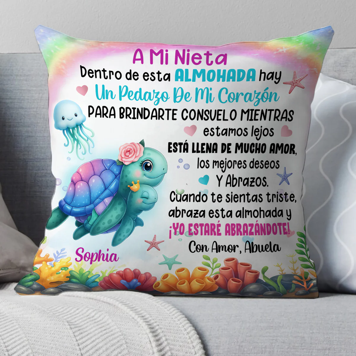 My Heart Is Always With You  - Personalized Crystal Velvet Pillow - Image 4