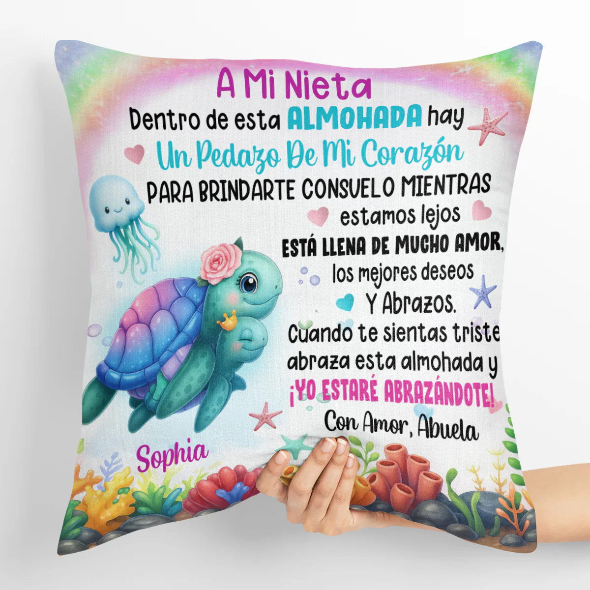 My Heart Is Always With You  - Personalized Crystal Velvet Pillow - Image 5