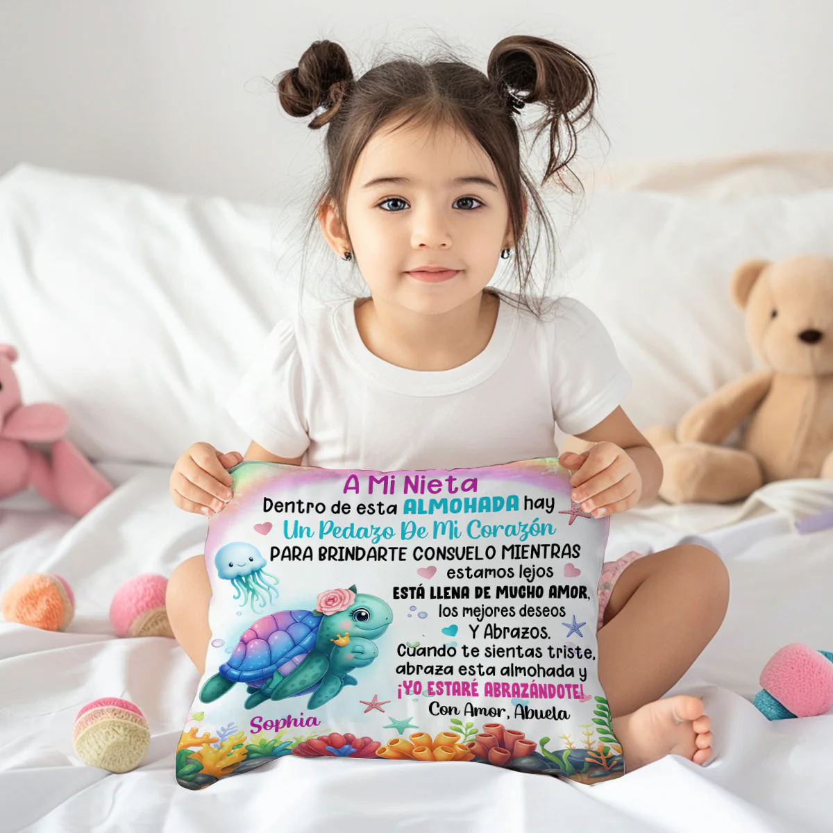 My Heart Is Always With You  - Personalized Crystal Velvet Pillow - Image 6