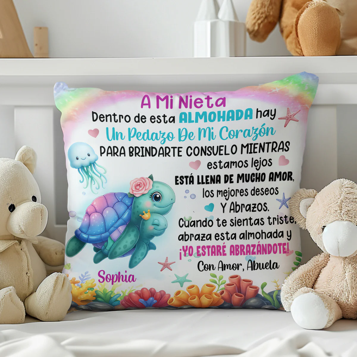 My Heart Is Always With You  - Personalized Crystal Velvet Pillow - Image 7