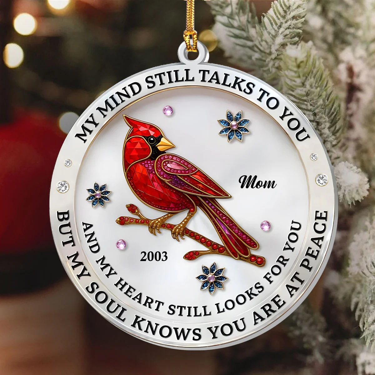 My Heart Still Looks For You - Personalized 1-Layer Acrylic Ornament - Image 6