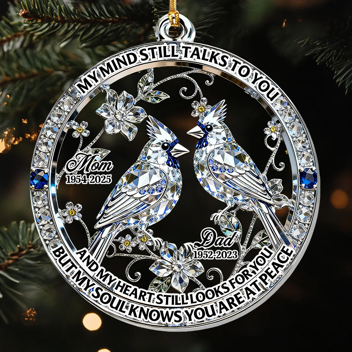 My Heart Still Looks For You - Personalized 1-Layer Acrylic Ornament - Image 2
