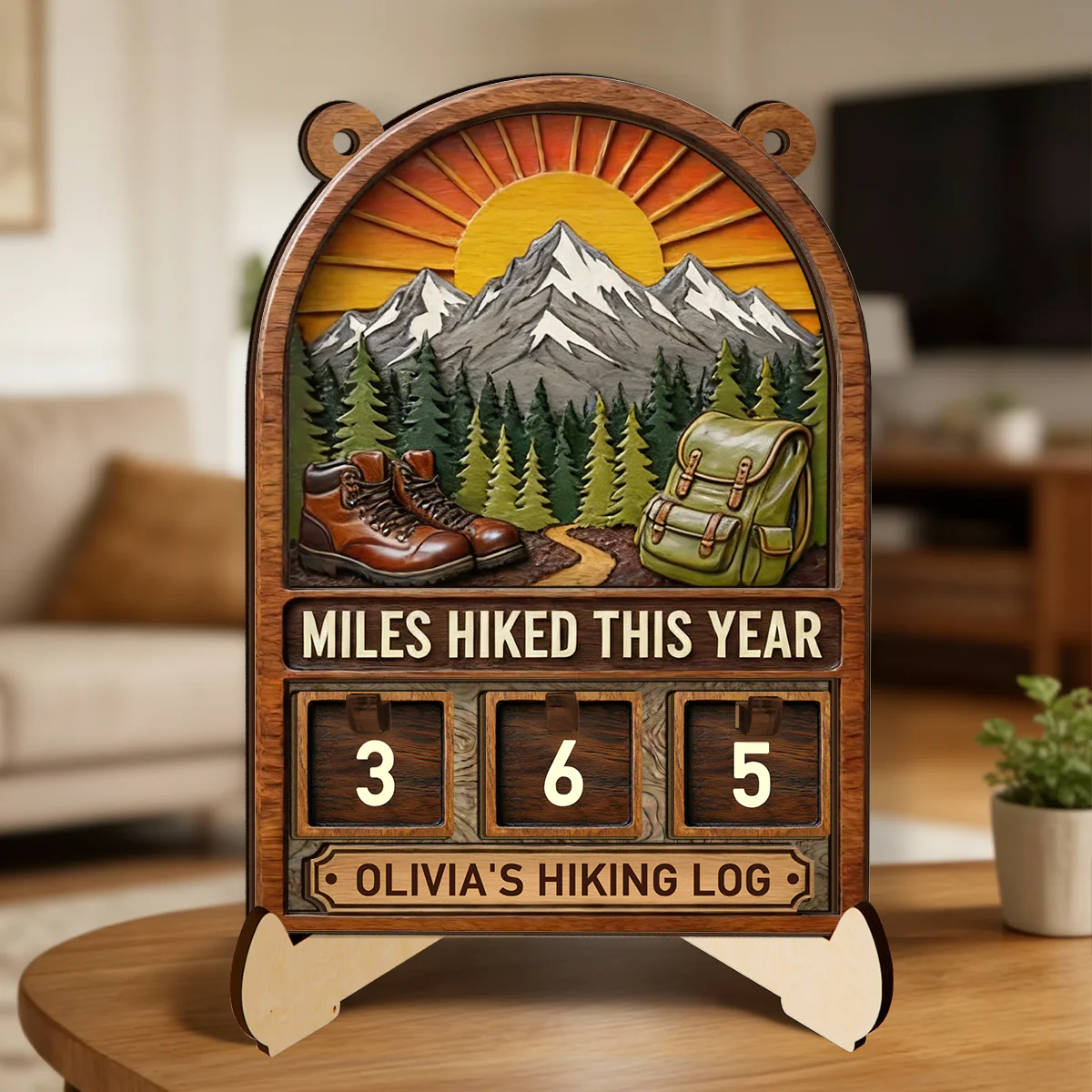 My Hiking Log - Personalized Tracker Sign - Image 3