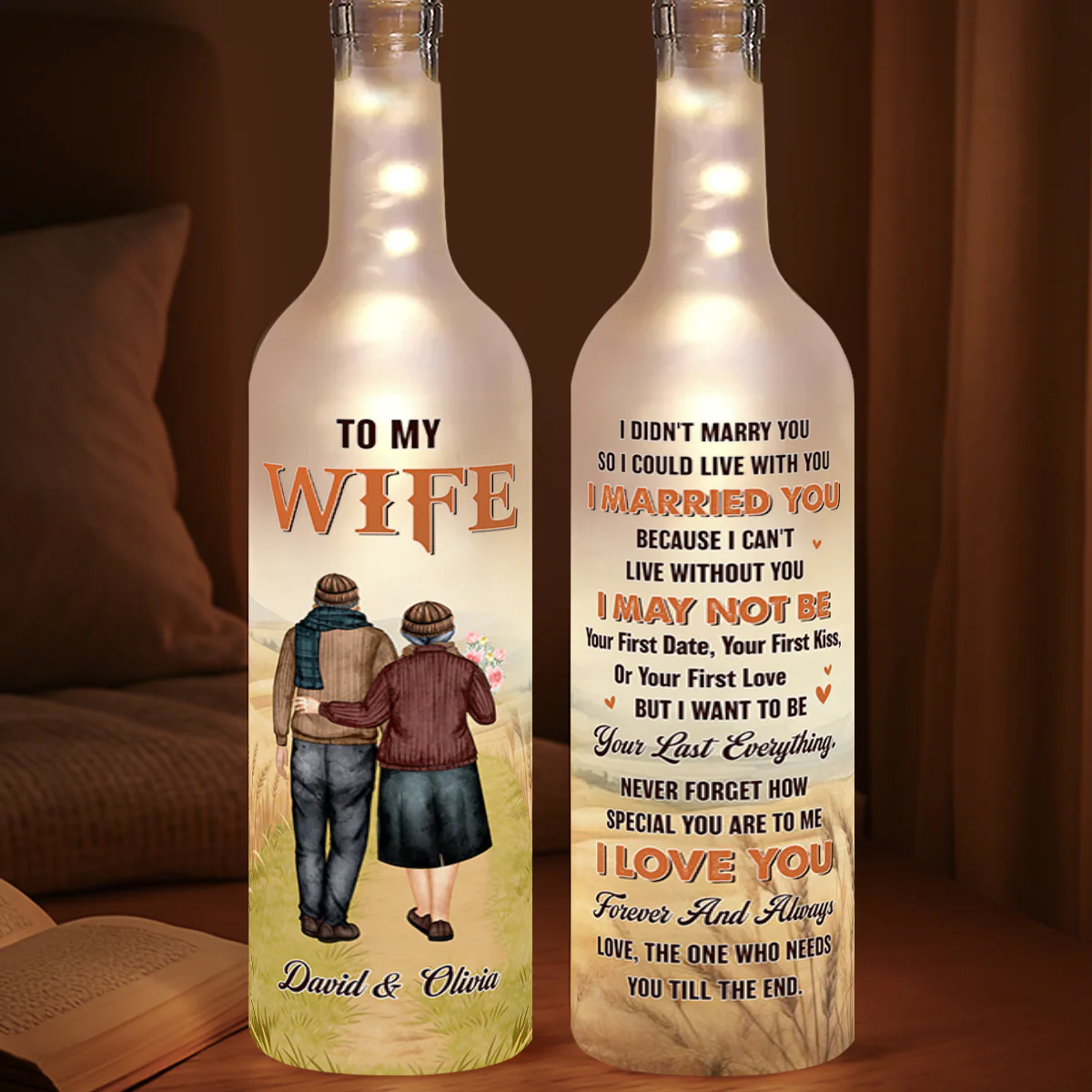 My Last Everything - Personalized Bottle Lamp - Image 4