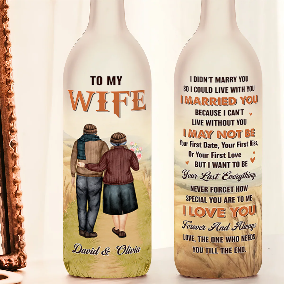 My Last Everything - Personalized Bottle Lamp - Image 5