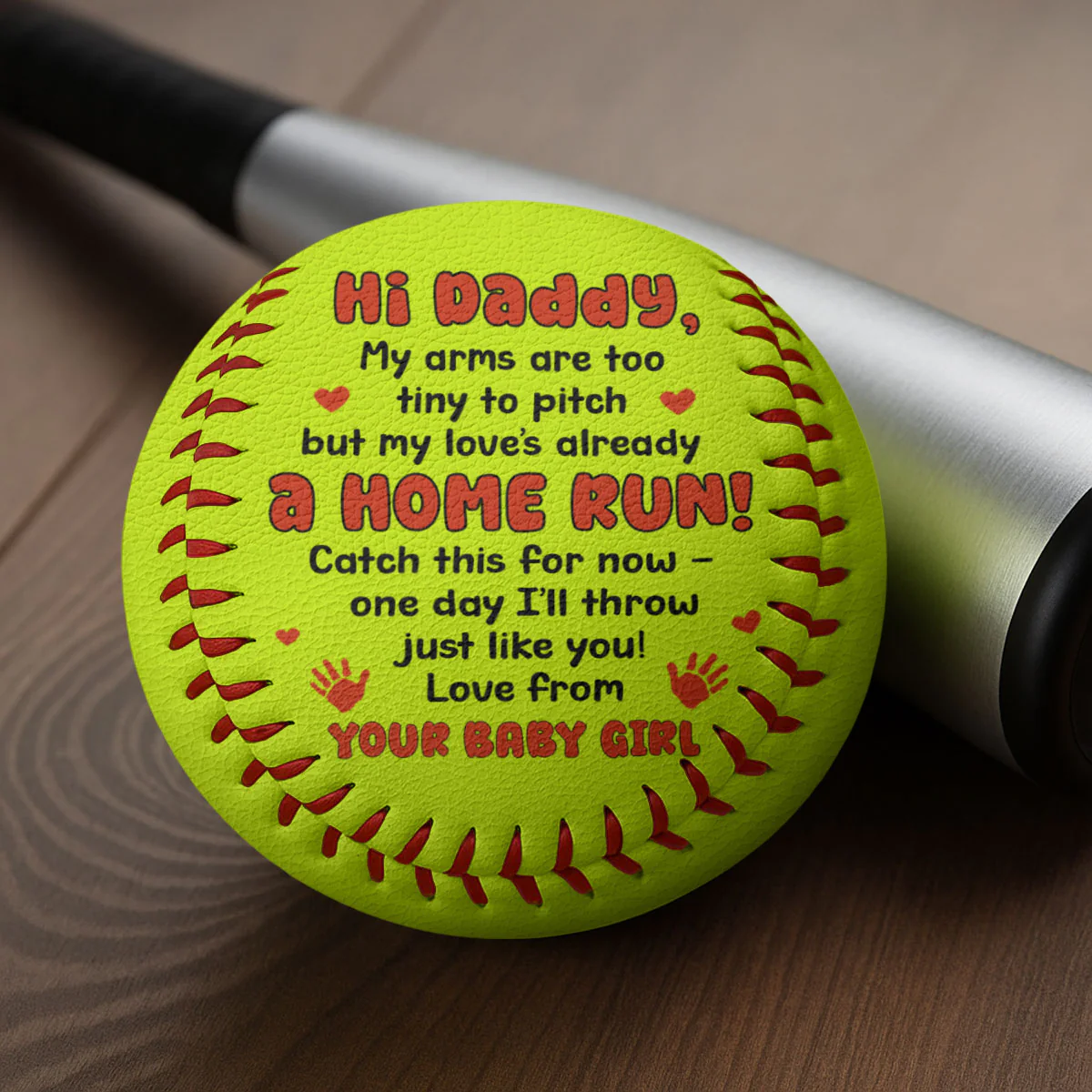 My Love's Already A Home Run - Personalized Baseball & Softball - Image 3