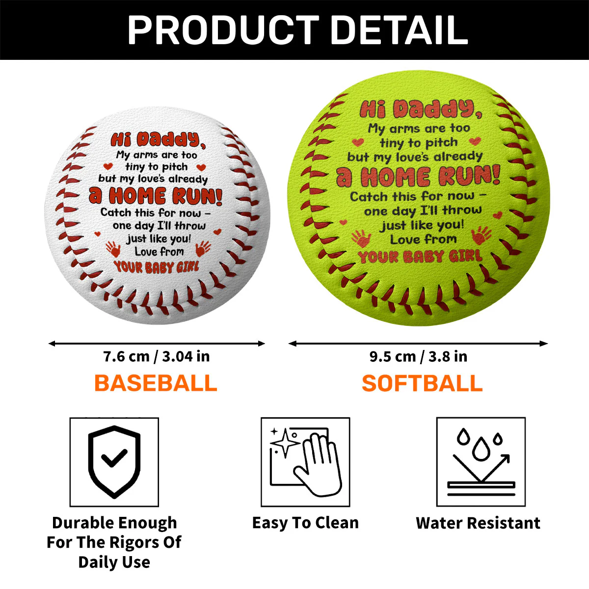 My Love's Already A Home Run - Personalized Baseball & Softball - Image 7