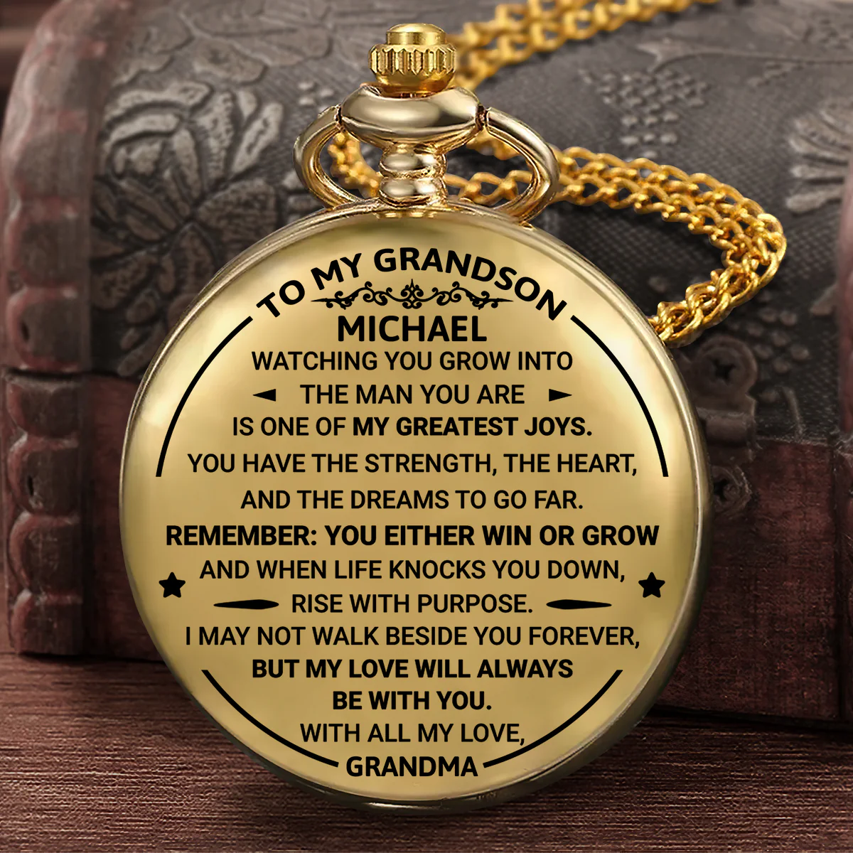 My Love Will Always Be With You - Personalized Pocket Watch