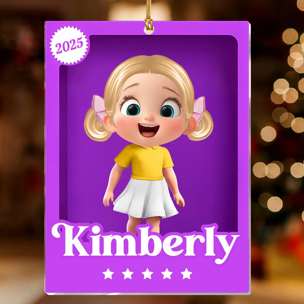 My Lovely Grandkid - Personalized 1-Layer Acrylic Ornament - Image 3