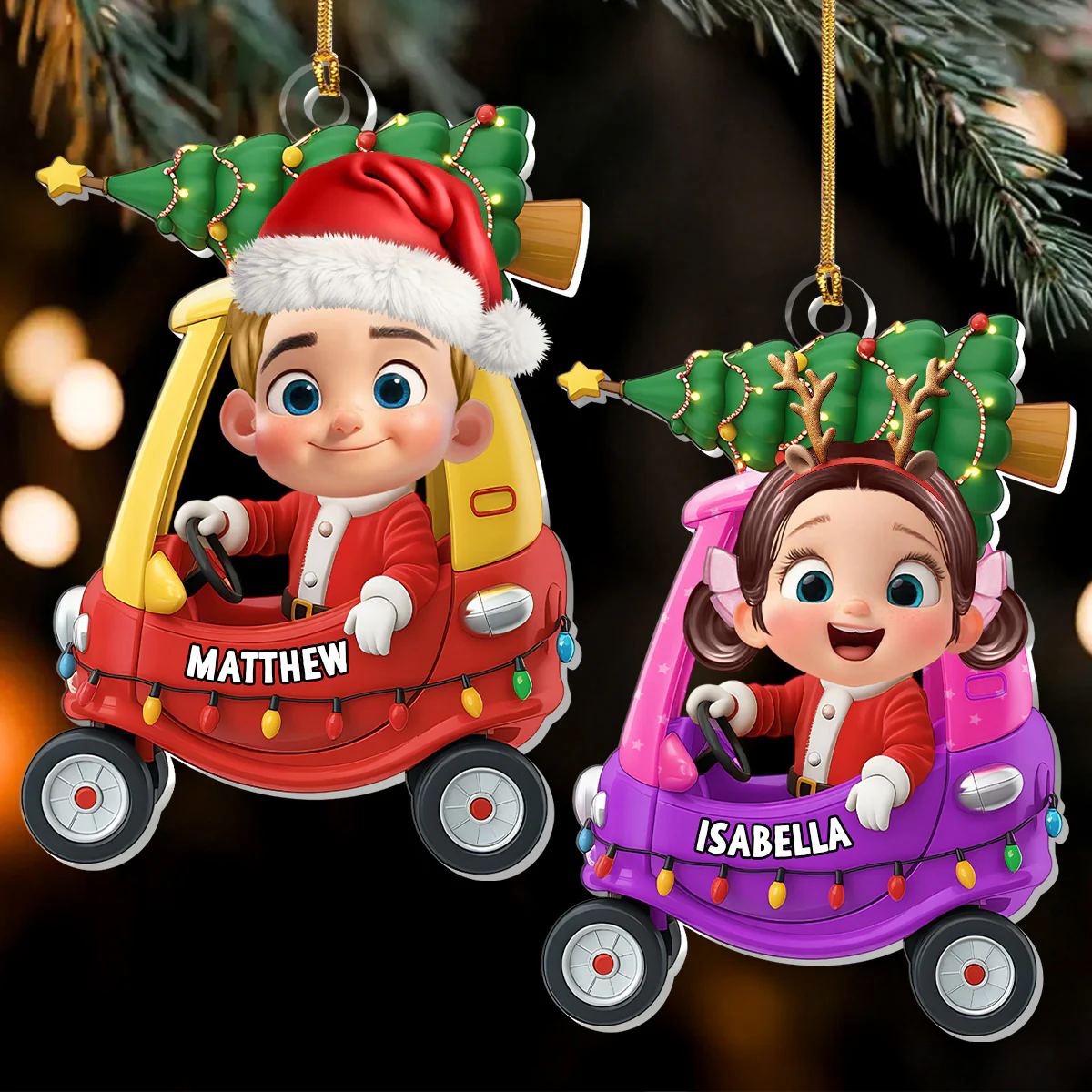 My Lovely Grandkid - Personalized 1-Layer Acrylic Ornament