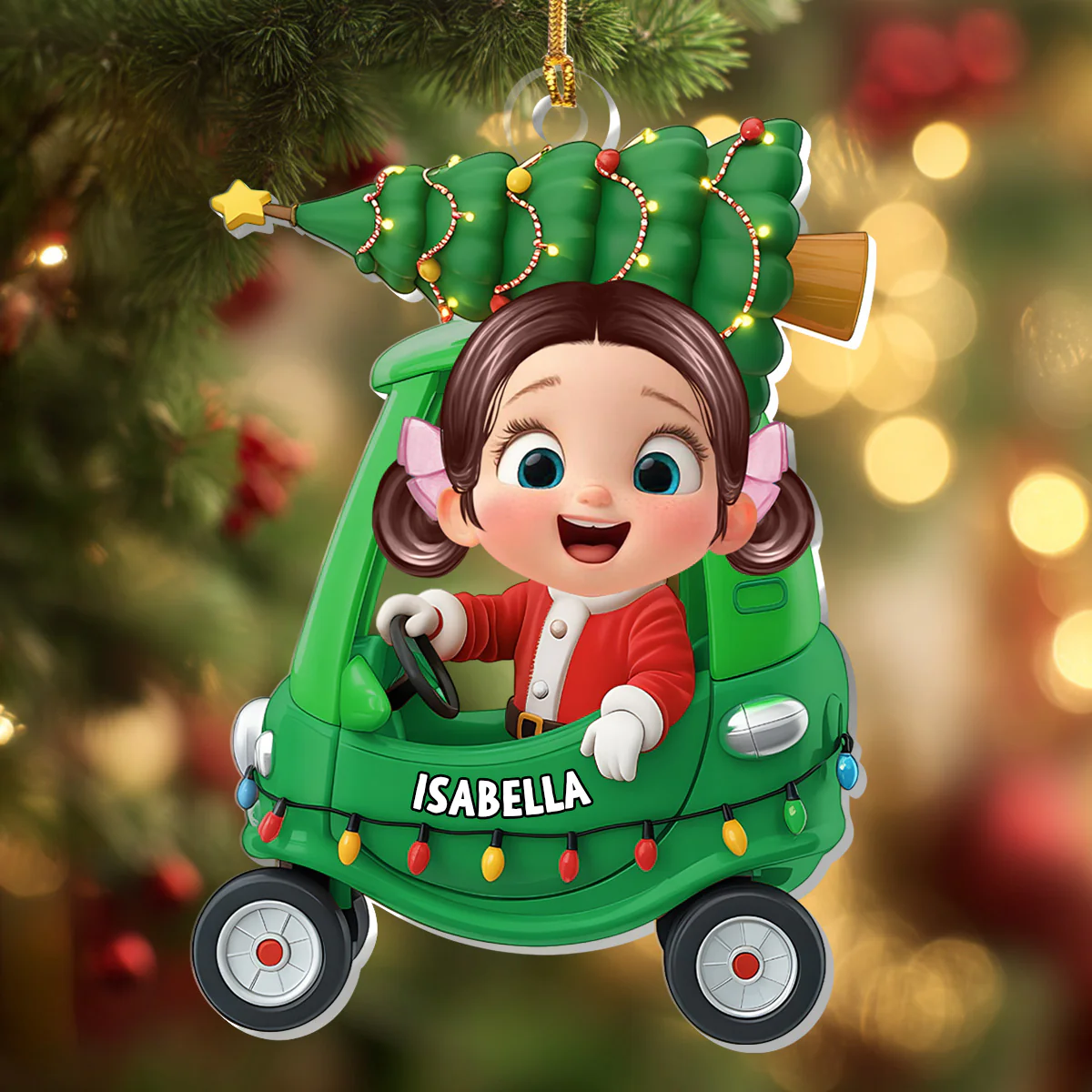 My Lovely Grandkid - Personalized 1-Layer Acrylic Ornament - Image 4