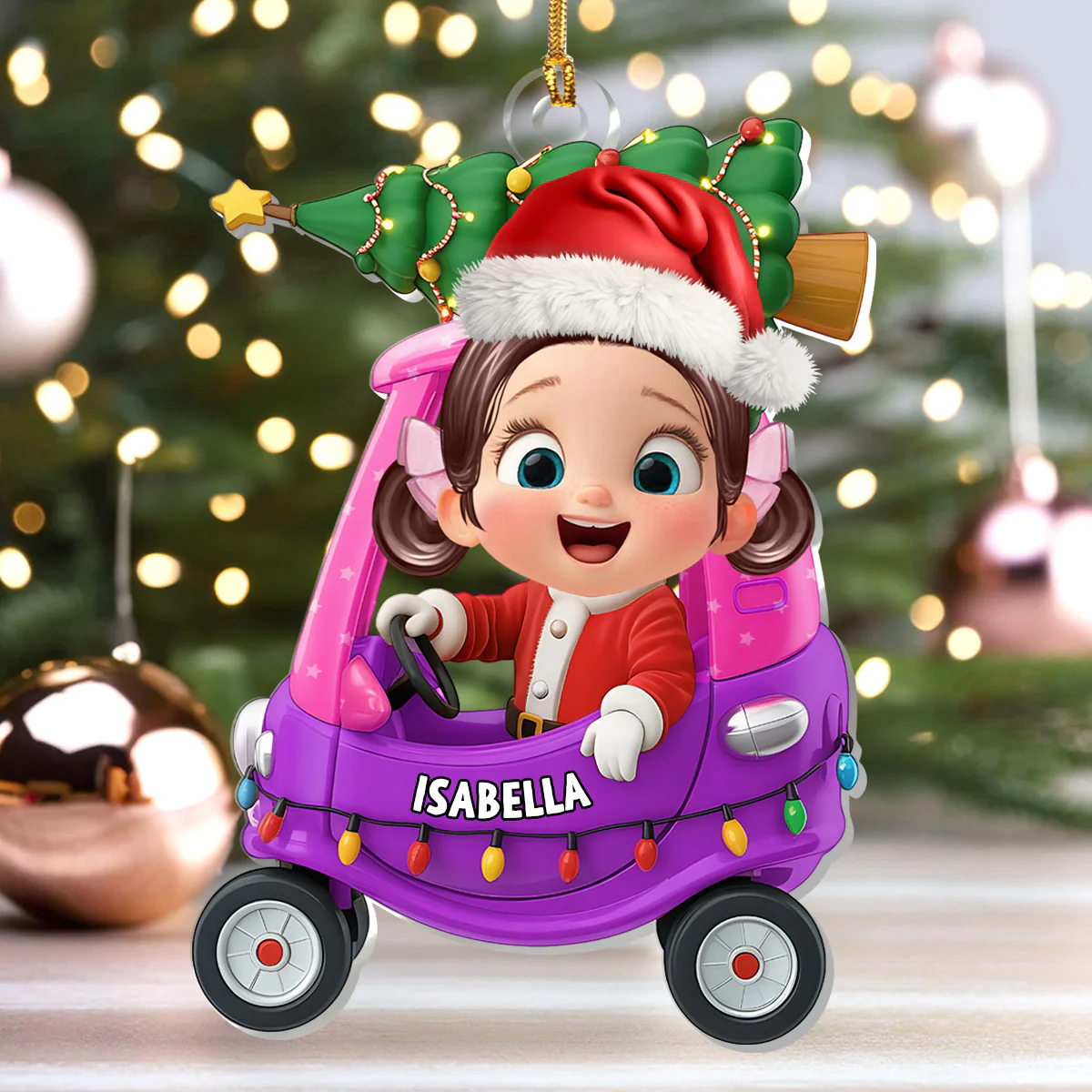 My Lovely Grandkid - Personalized 1-Layer Acrylic Ornament - Image 5