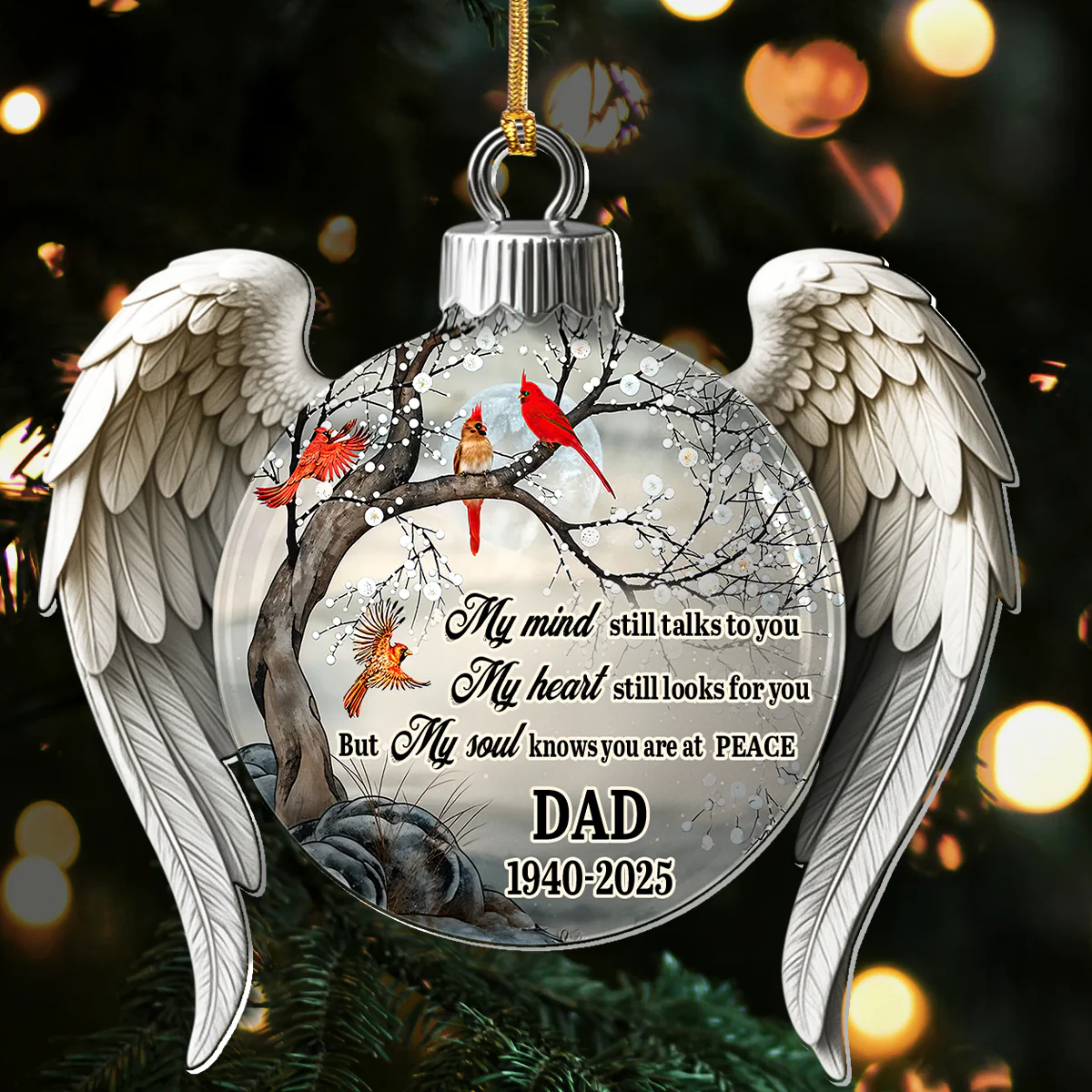 My Mind Still Talks to You - Personalized 1-Layer Acrylic Ornament