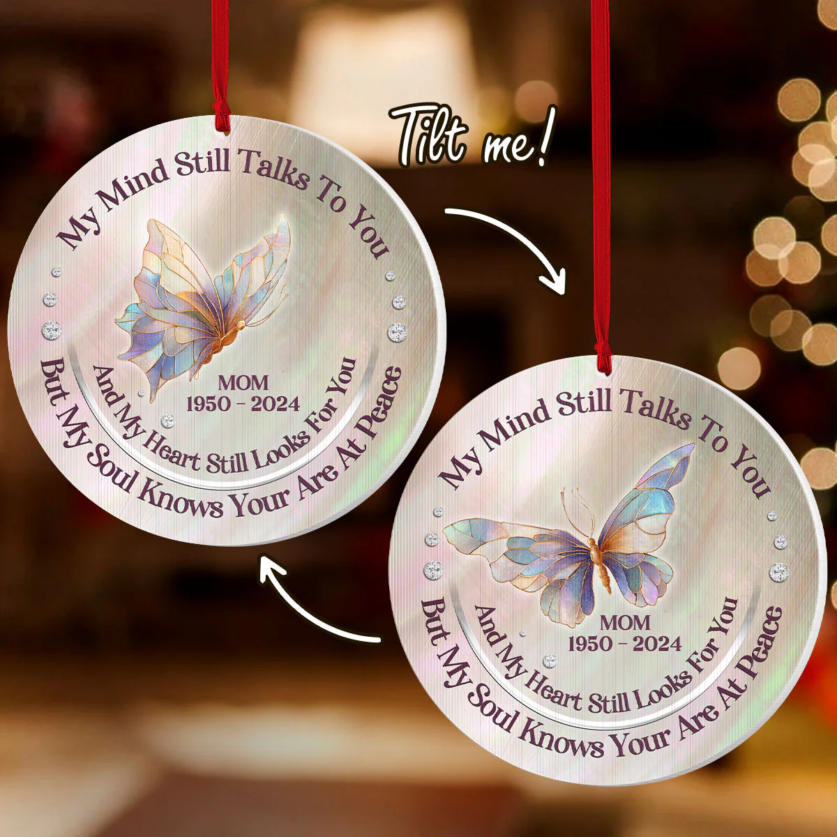 My Mind Still Talks To You - Personalized Magic Ornament
