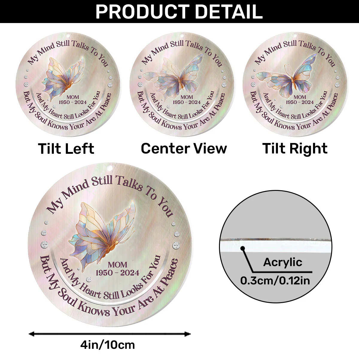 My Mind Still Talks To You - Personalized Magic Ornament - Image 6