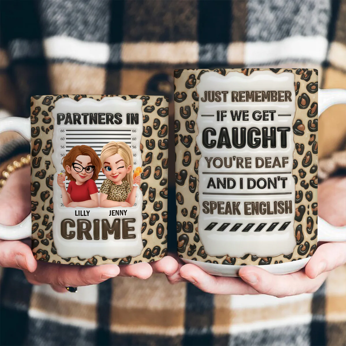 My Partners Gift For Sisters & Best Friends - Personalized Ceramic Coffee Mug - Image 3