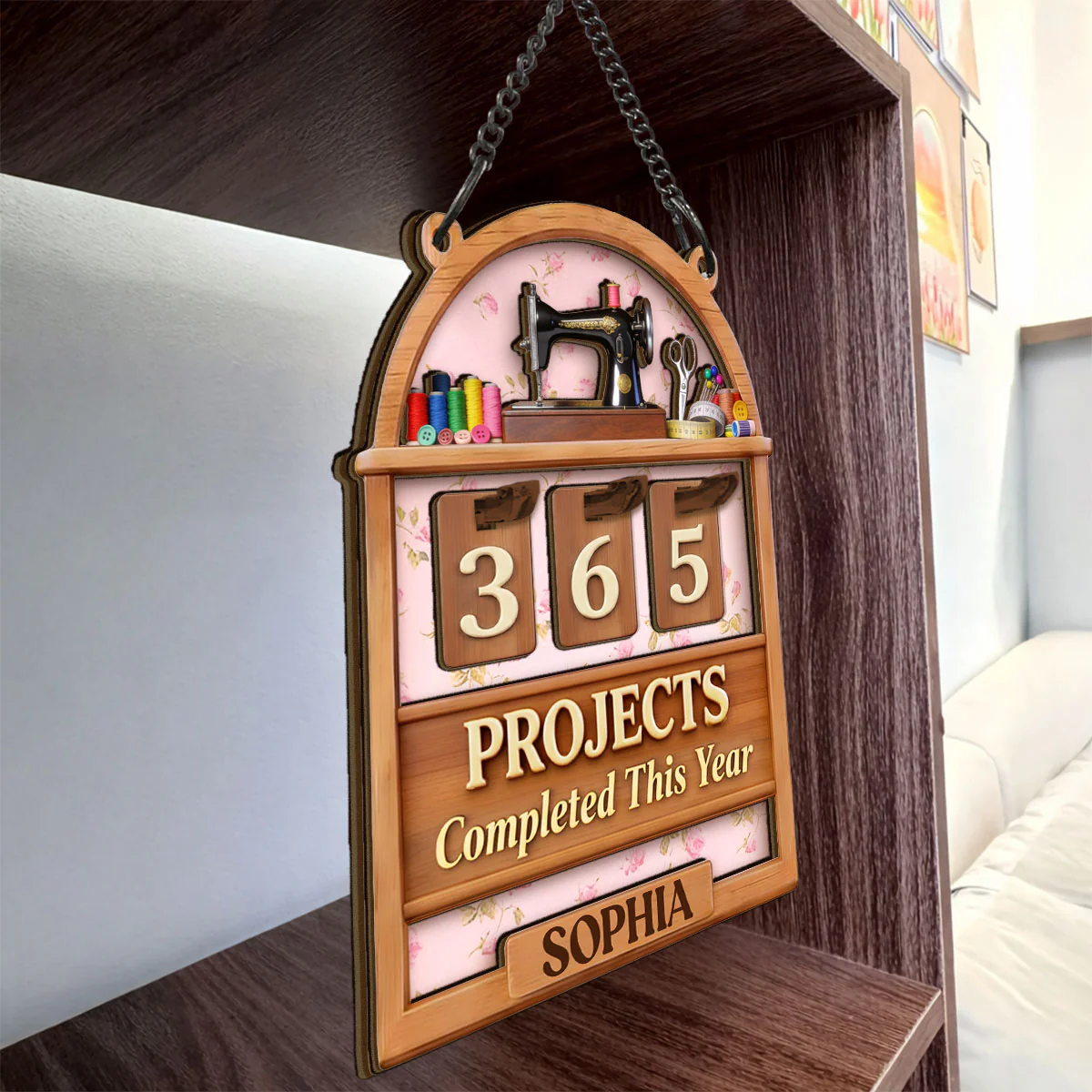 My Sewing Tracker - Personalized Tracker Sign - Image 4