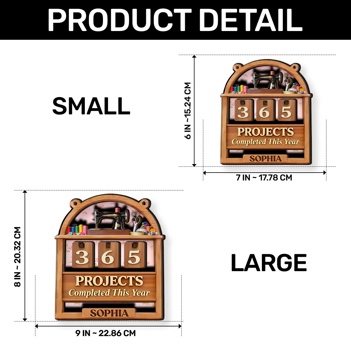 My Sewing Tracker - Personalized Tracker Sign - Image 7