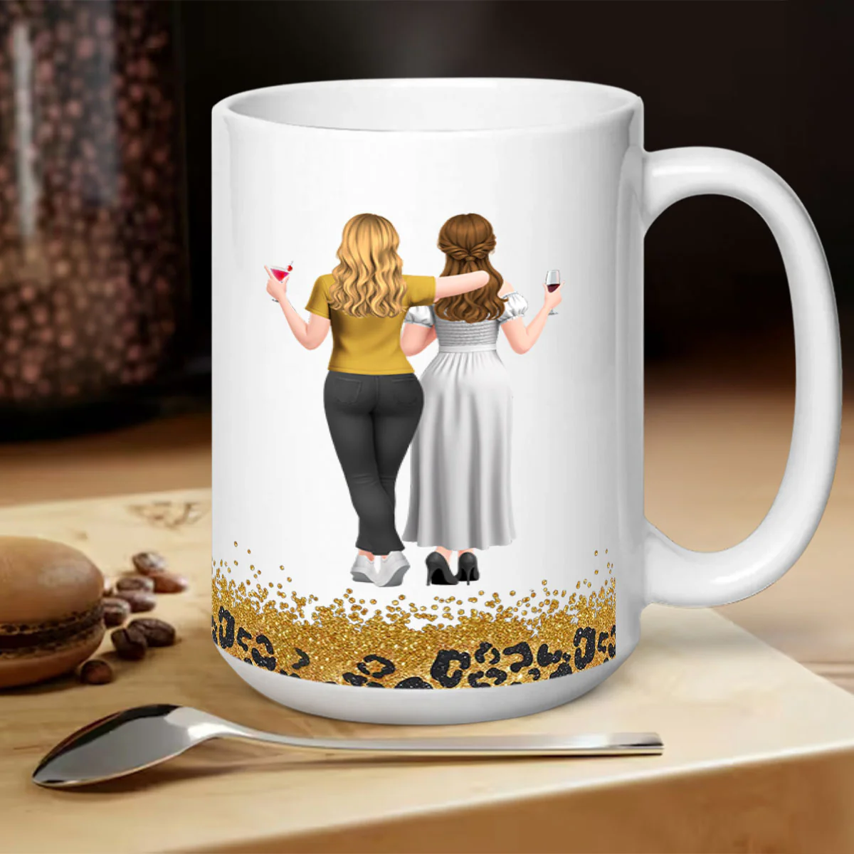 My Unpaid Therapist Gift For Coworkers Friends Sisters - Personalized Ceramic Coffee Mug - Image 5