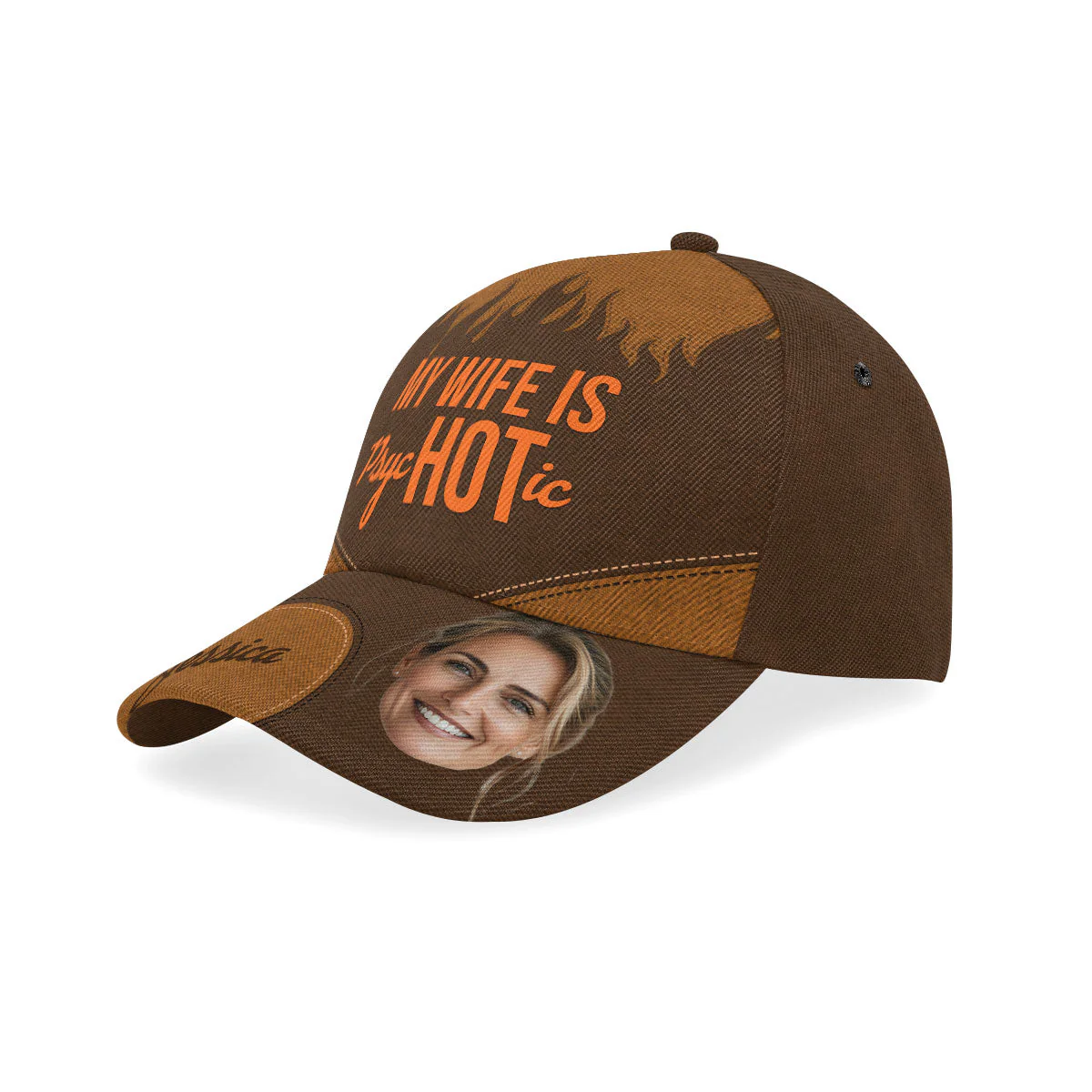 My Wife is Psychotic - Personalized Classic Cap - Image 2