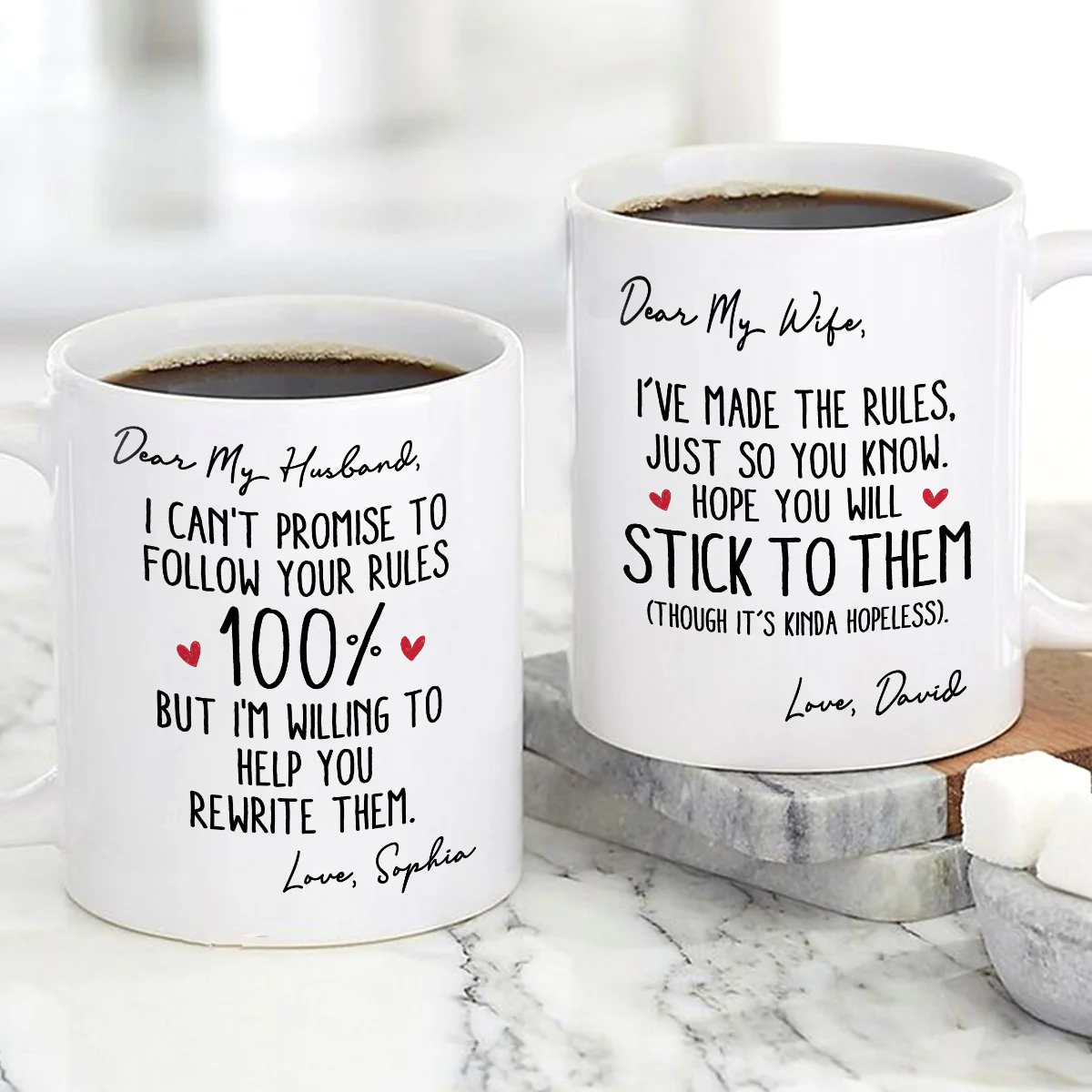My Wife Is The Rules 2 - Personalized Ceramic Coffee Mug - Image 3