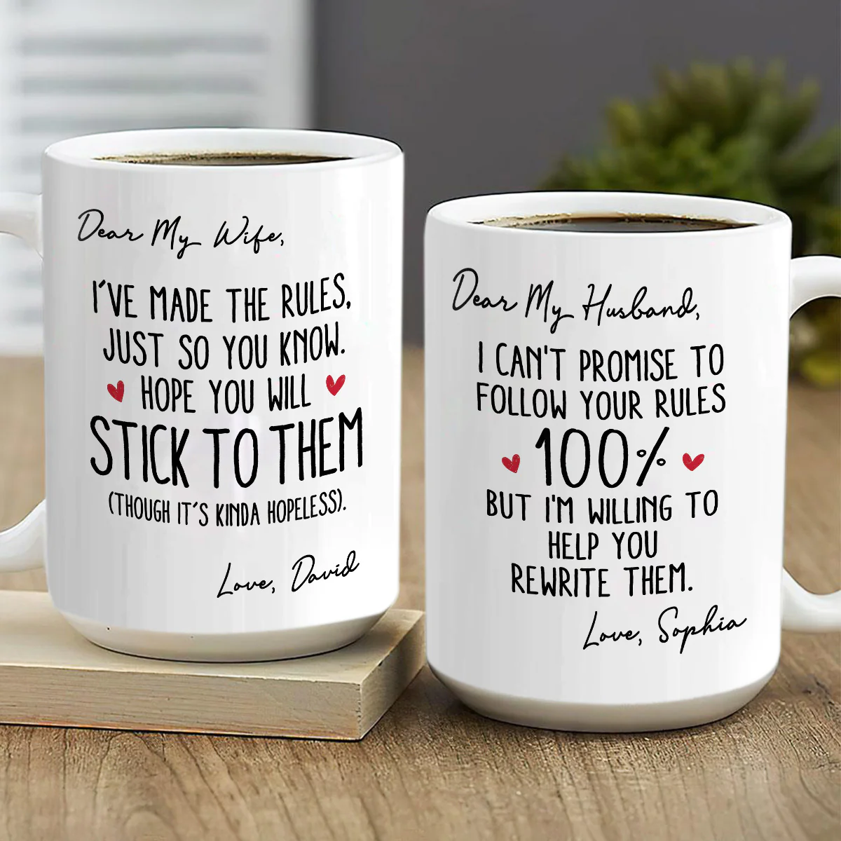My Wife Is The Rules 2 - Personalized Ceramic Coffee Mug - Image 4