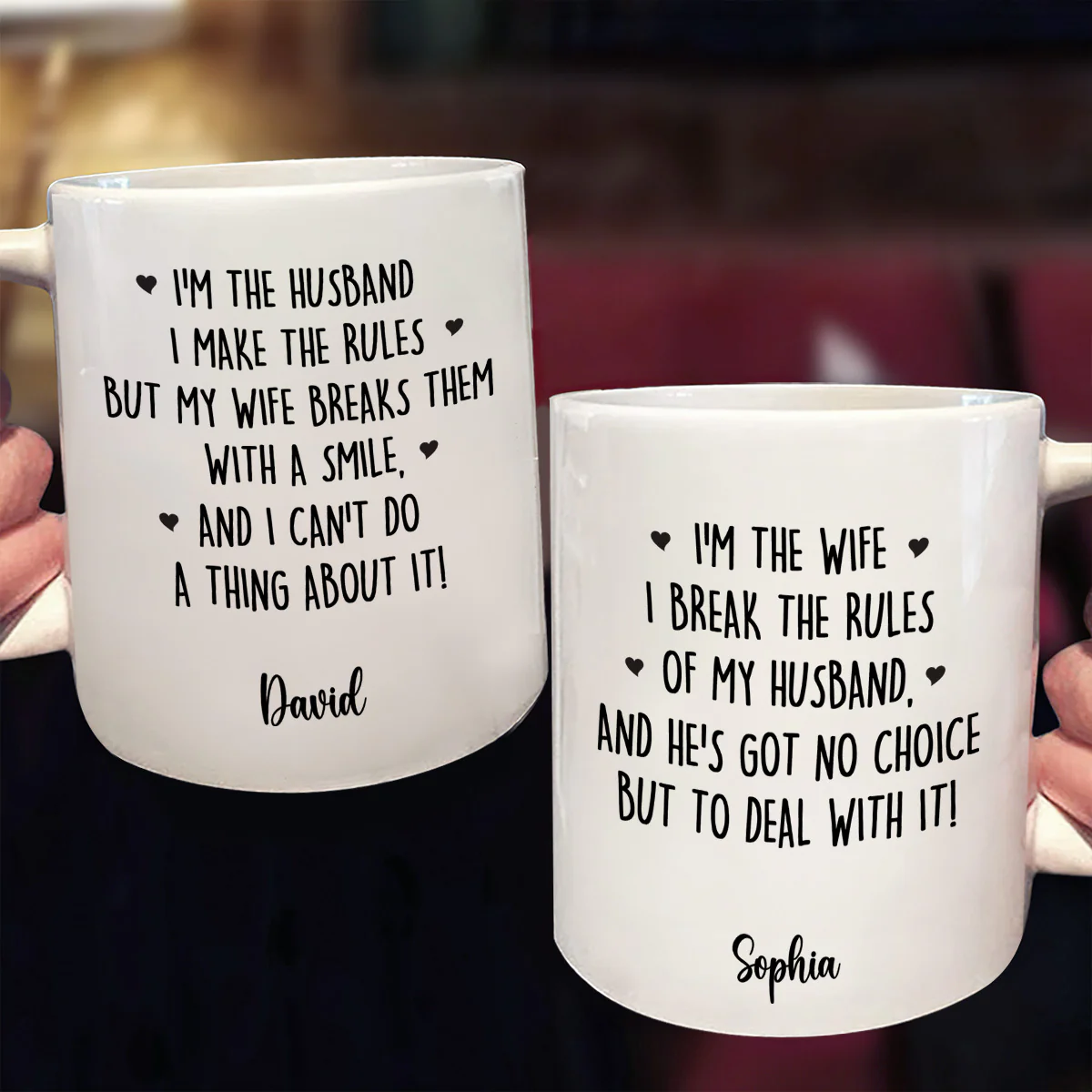 My Wife Is The Rules - Personalized Ceramic Coffee Mug - Image 2