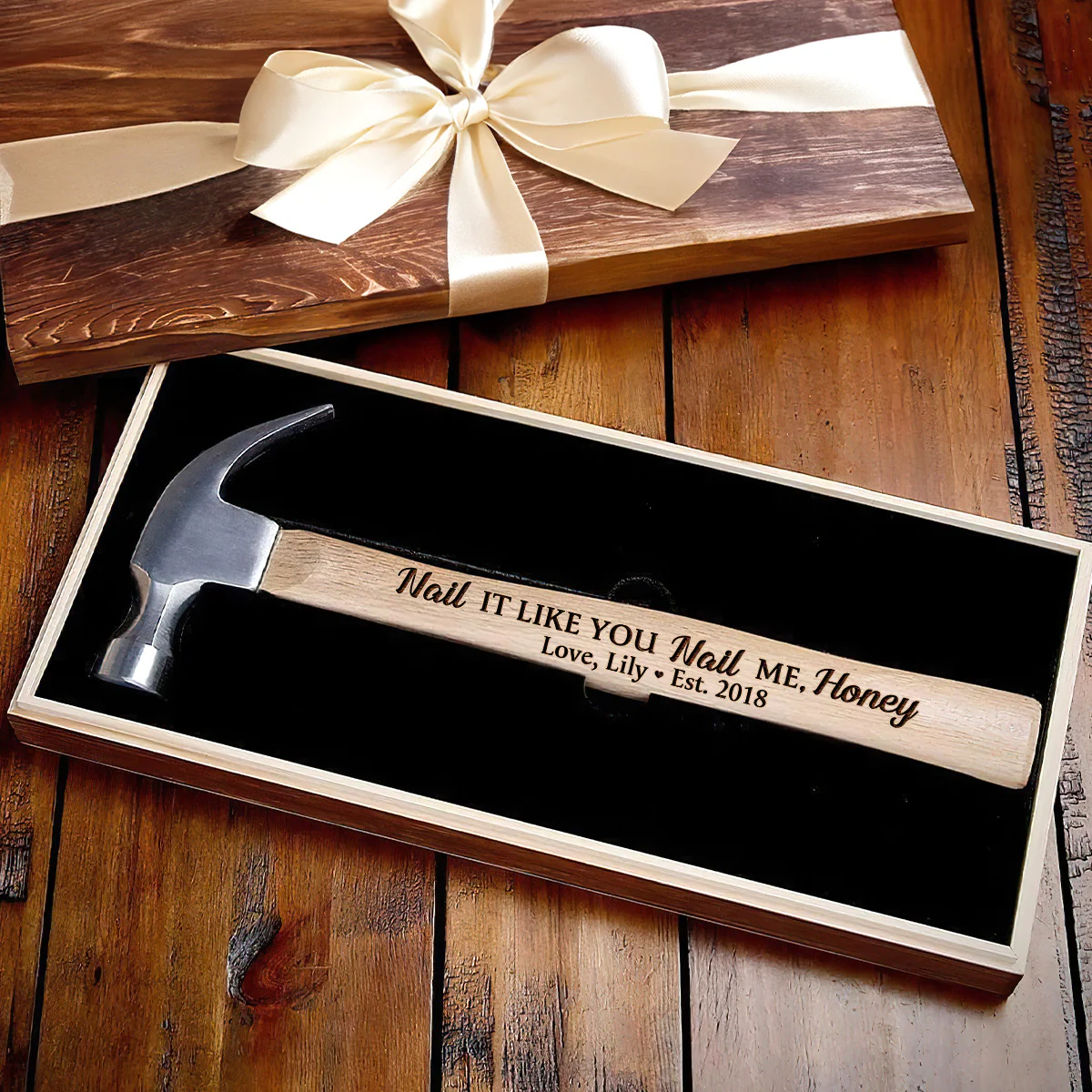 Nail It Like You Nail Me - Personalized Wooden Hammer
