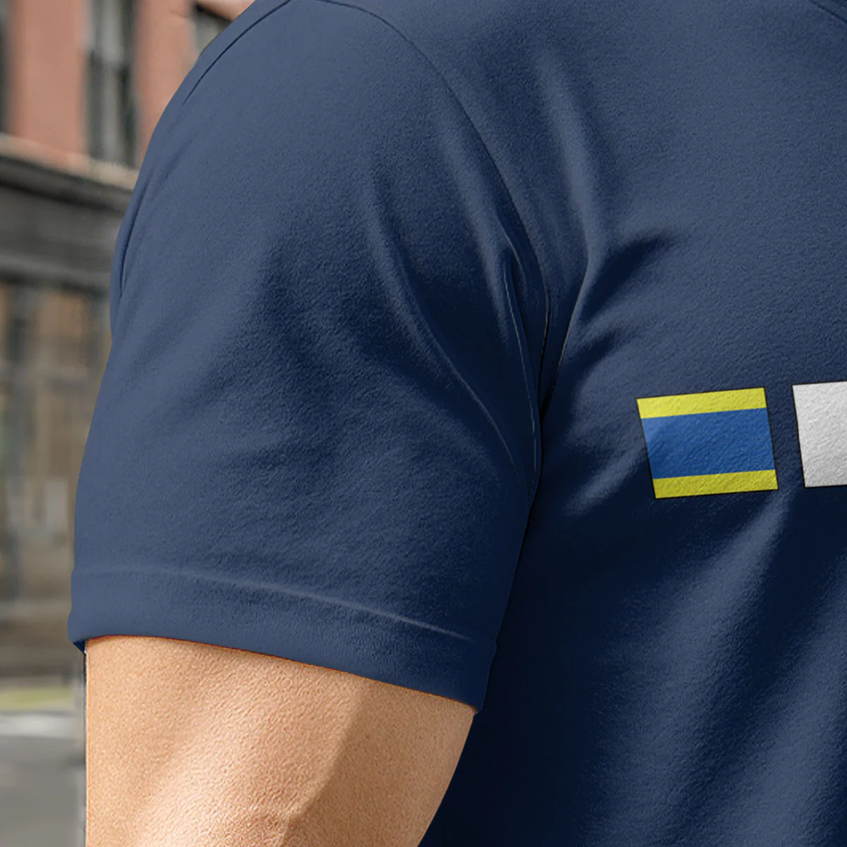 Name In Nautical Flags Gift For Fishing Lovers Sailors Friends - Personalized All-Over-Print T-Shirt - Image 4